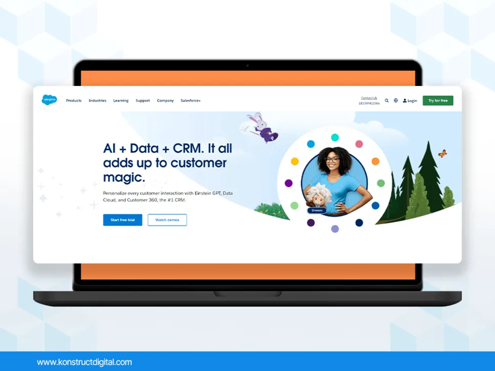 A screenshot of Salesforce