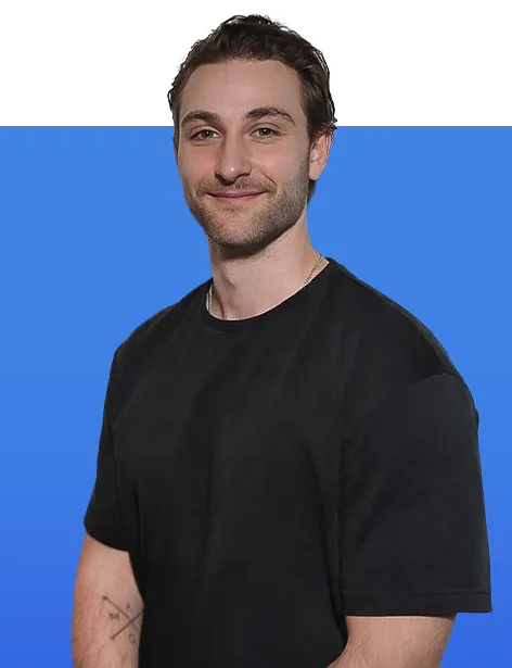 Daniel Said Blue Background