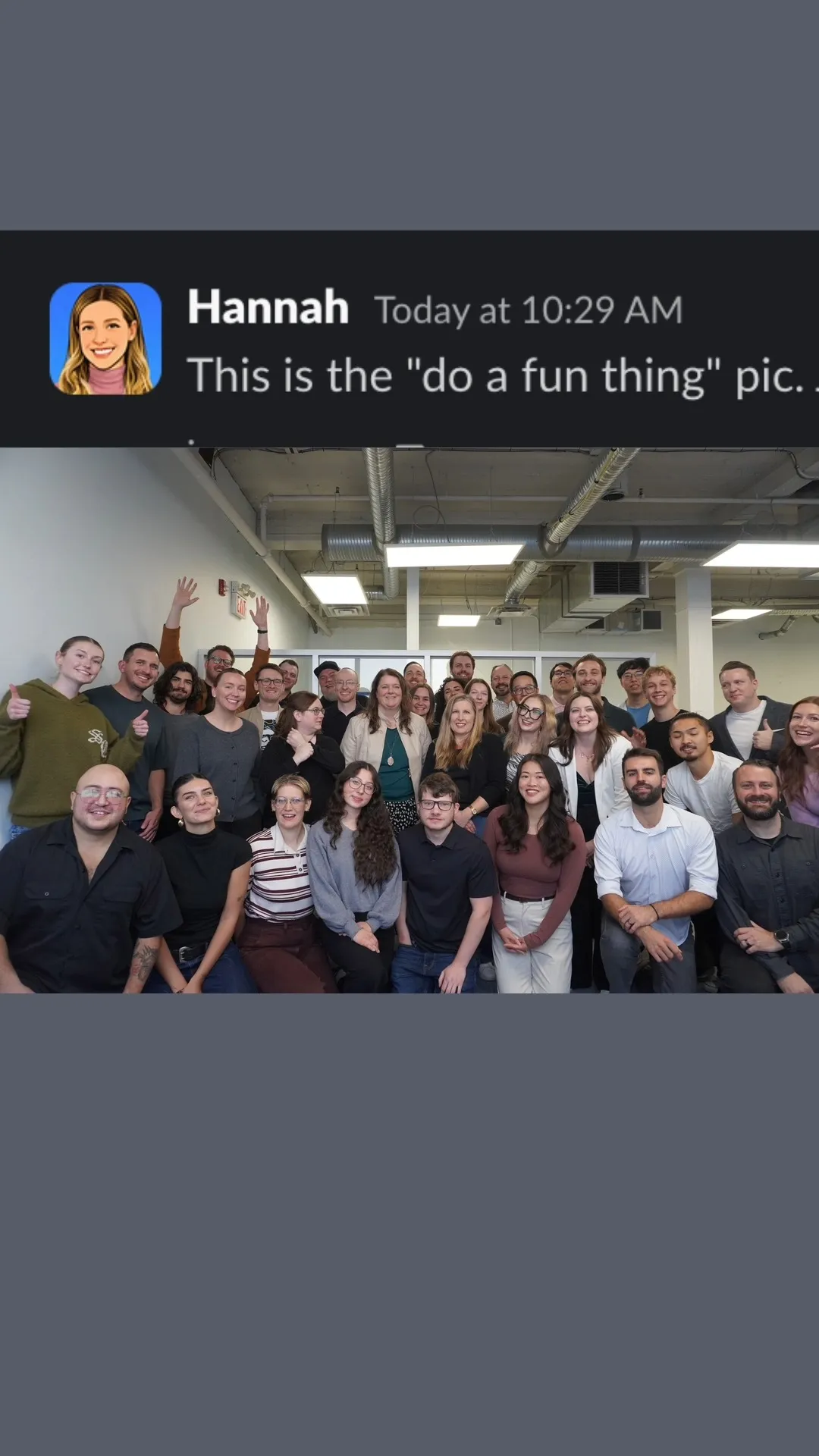 when you try to immortalize making the Top Growing Companies list, but the office millennials only know eat hot chip and ask Chat 🙃🤖