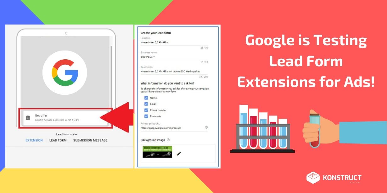Google is Testing Lead Form Extensions