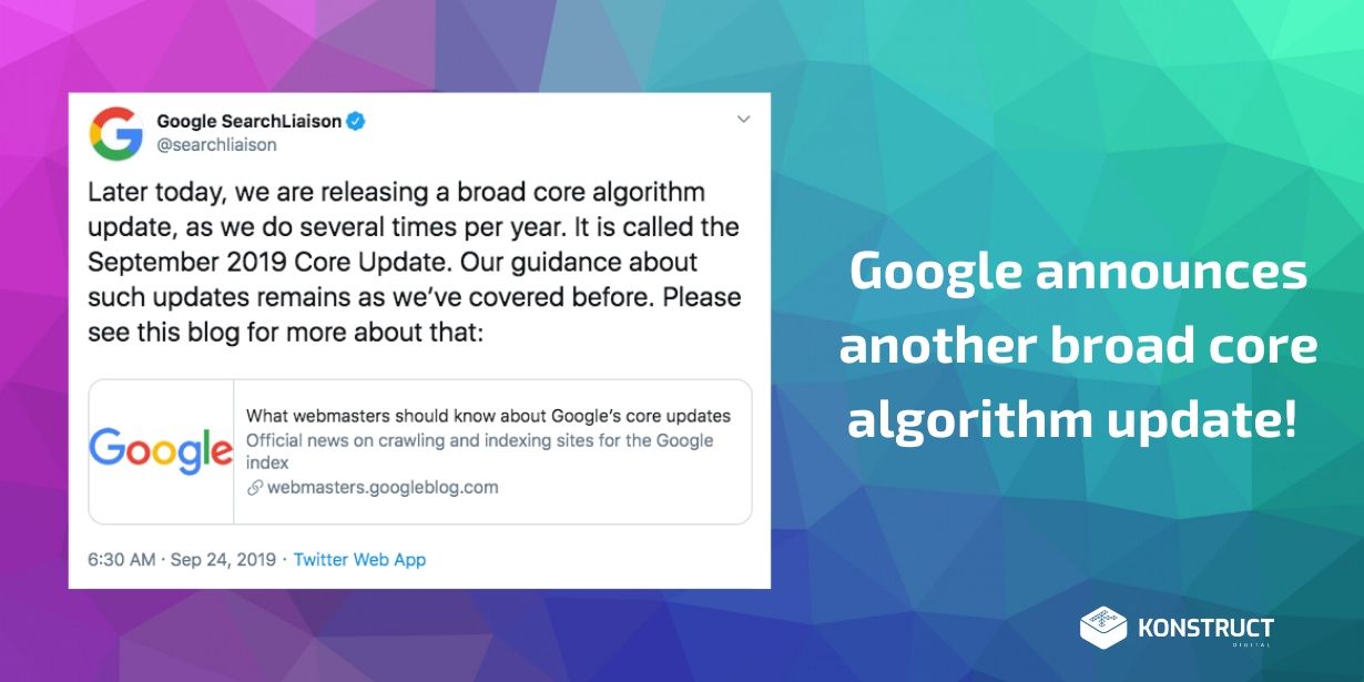 Google Announces Another Broad Core Algorithm Update
