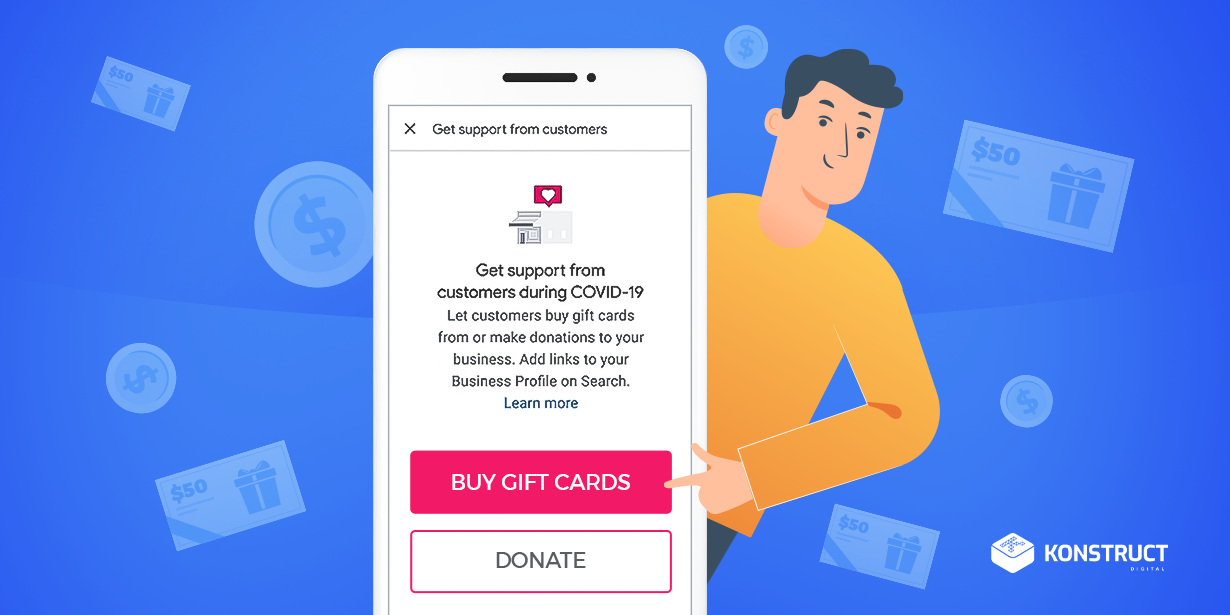Gift Card and Donation Links in Google My Business Profiles