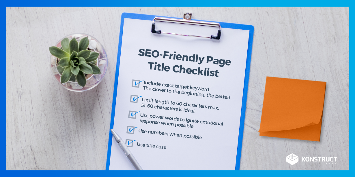 sea-friendly page title checklist