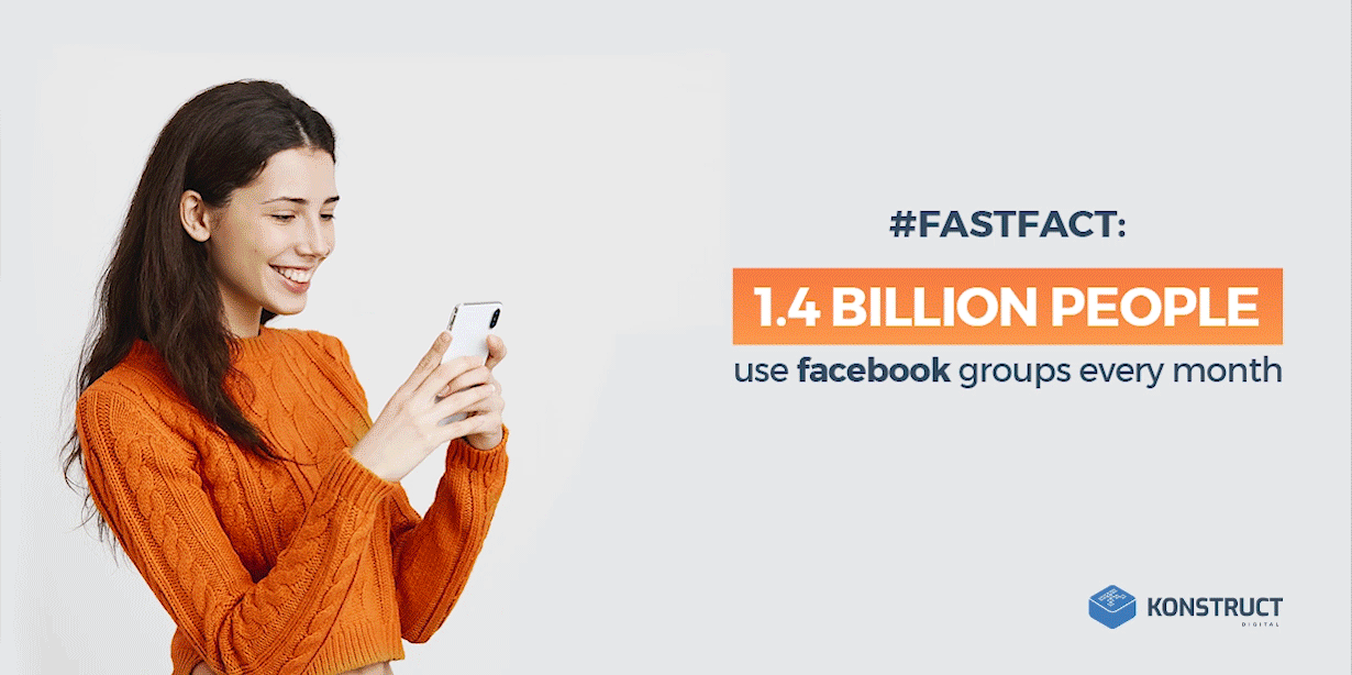 #fastfact: 1.4 billion people use Facebook groups every month