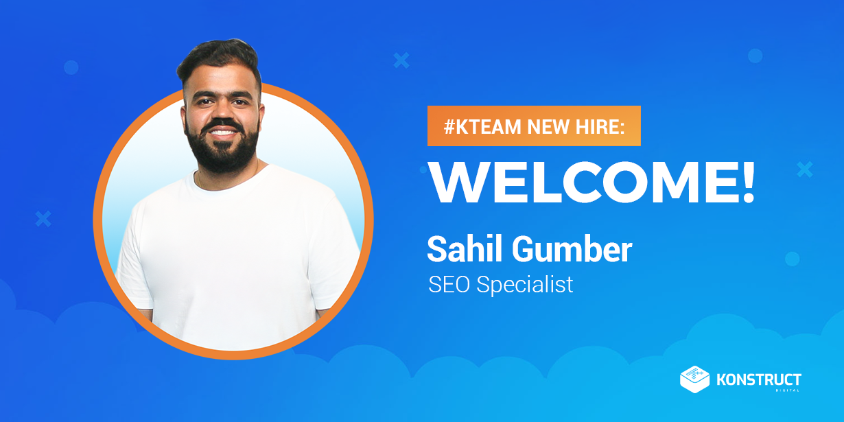 Welcome Sahil Gumber, SEO Specialist