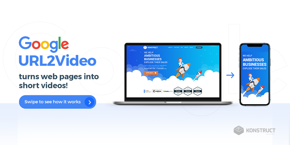 Google URL2Video turns webpages into short videos