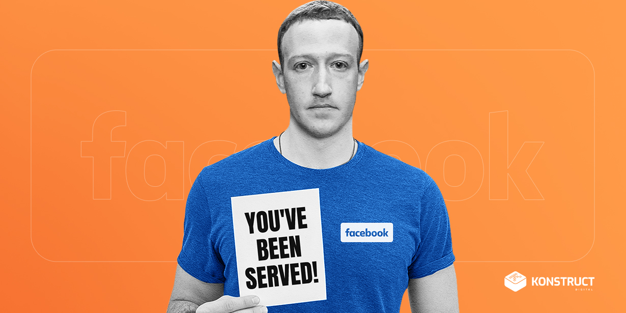 Mark Zuckerberg holding a paper that says