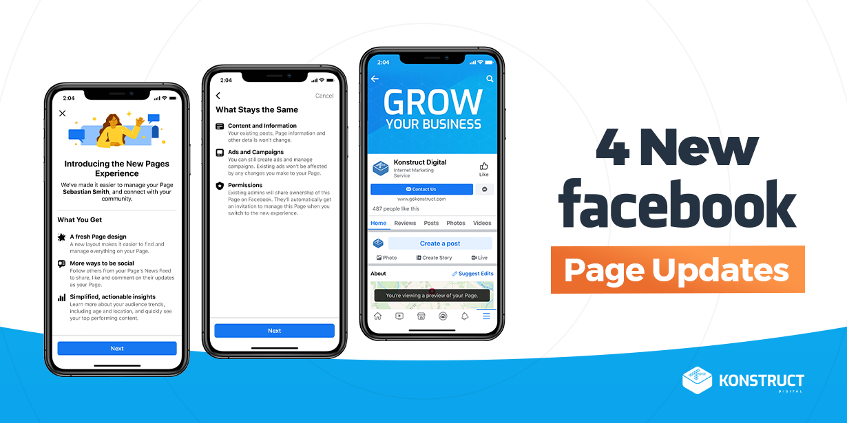 4 new Facebook page updates