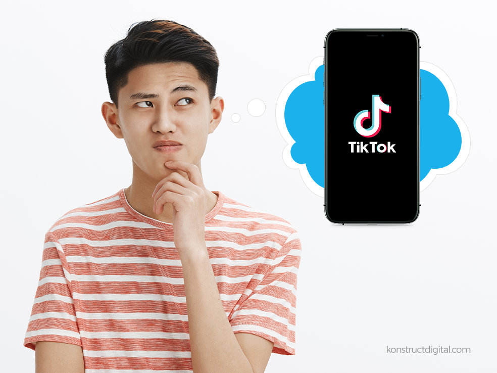 A boy thinking about TikTok