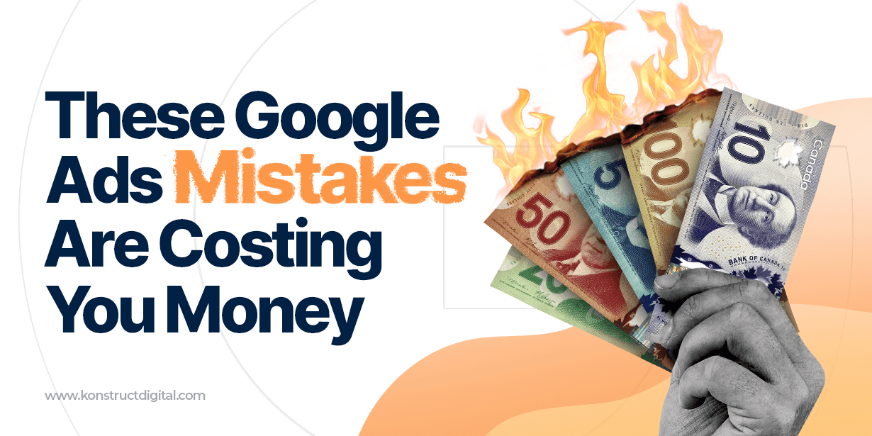 These Google Ads Mistakes Are Costing You Money, a hand holding up cash that is on fire.