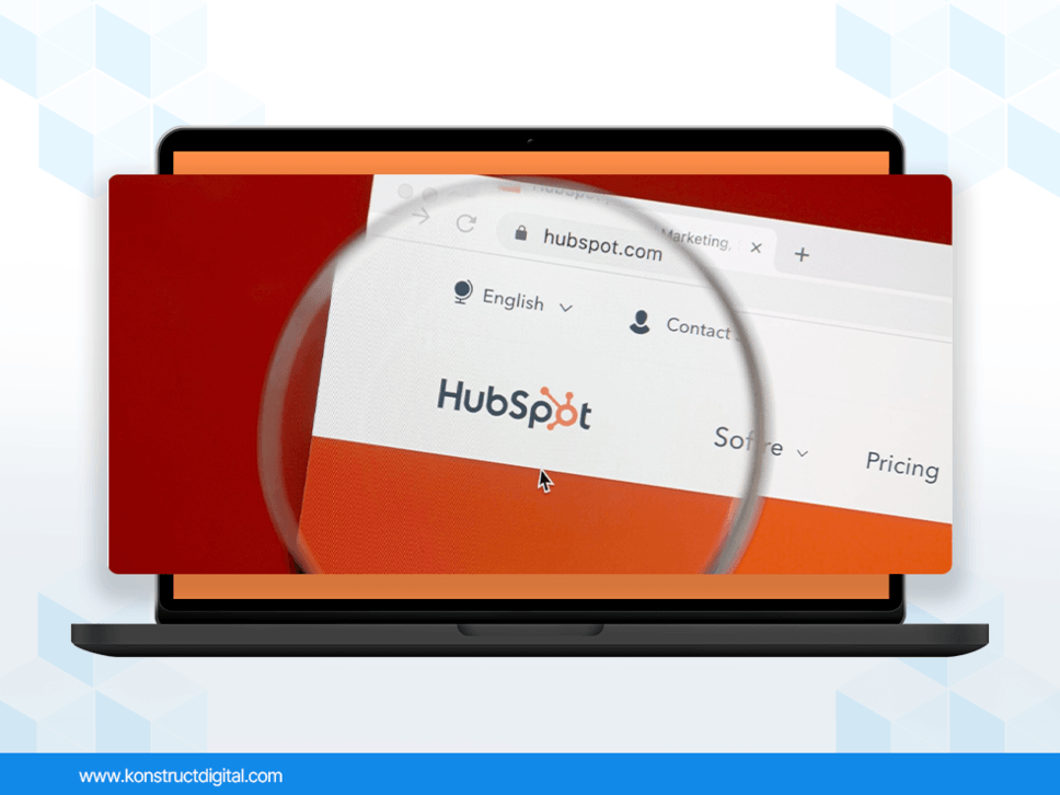 A screenshot of HubSpot.